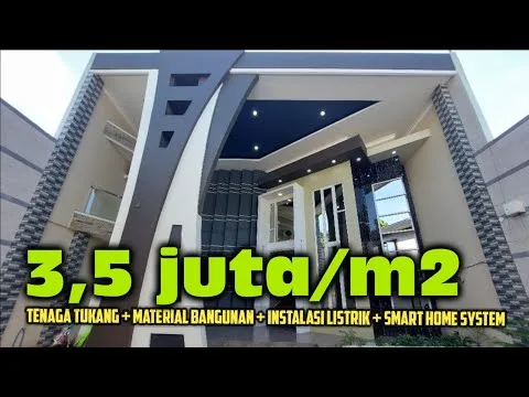 BANGUN RUMAH MEWAH❗Borongan 3,5 Jt/m2 ⁉️ Smart Home System ‼️