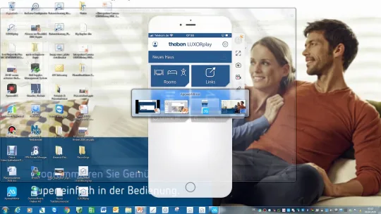 Smart home system LUXORliving: integration of an IP camera