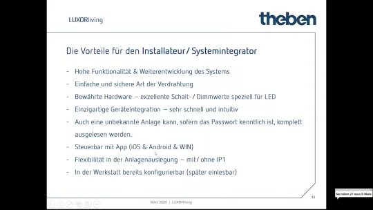 Das Smart Home System von Theben LUXORliving