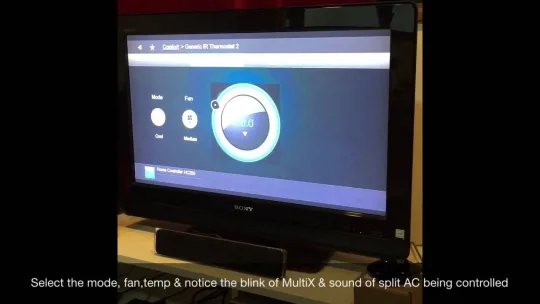 Ip2ir ip2rf MultiX to control split aircon into Control4 smart home system
