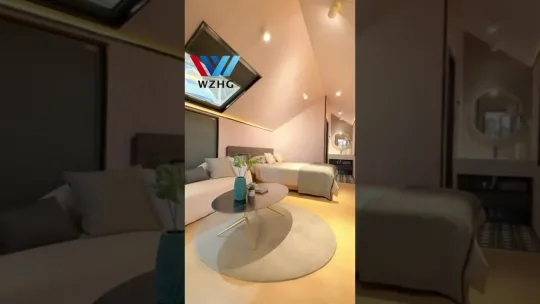 Nice designed modular prefab house with whole smart home system