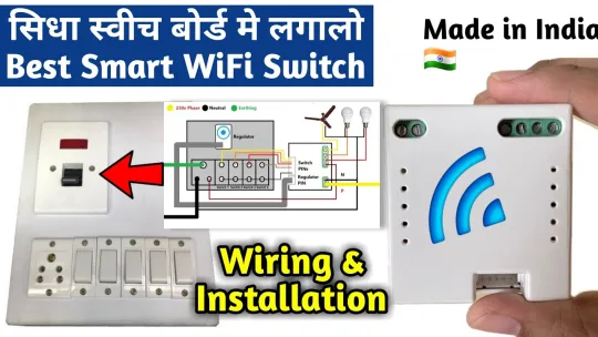 How to Install WiFi Smart Switch in Switch Board | Made in India Smart Switch | Smart Home | BlackT