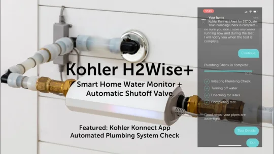 Kohler H2Wise+ Smart Home Water Monitor – Automated Plumbing System Checks