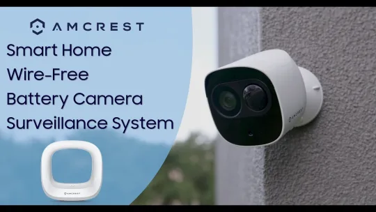 Amcrest Smart Home Wireless Security Camera System with Battery Camera and Smart Hub