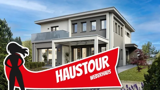 Haustour: Fertighaus Stadtvilla mit besonderem Smarthome-System von Weberhaus | Hausbau Helden