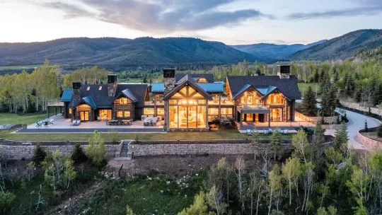 Luxurious Mountain Estate on 50 Acres with National Forest Access in Utah for $22,500,000