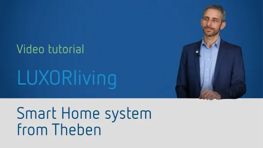 Smart Home system LUXORliving: Motion detector BI180 and DALI Broadcast actuator D4 DALI