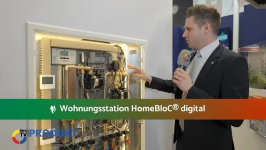 Wohnungsstation HomeBloC digital – vollelektronische Wohnungsübergabestation