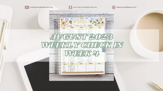 Weekly Check In || Week 4 || August 2023 || Over Budget in Groceries! The struggle is real.