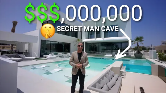 Touring a ULTRA LUXURY MEGA MANSION with a SECRET MAN CAVE