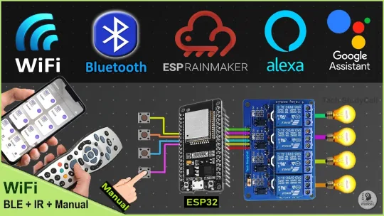 Smart Home using ESP32 Project | Google + Alexa + Bluetooth + IR + Manual Switch – IoT Project 2022