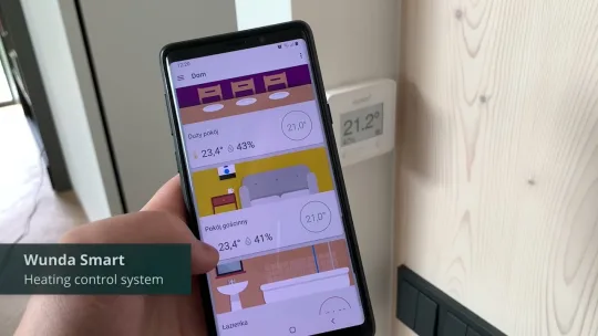 Smart home – heating automation system TiA – surface heating and cooling